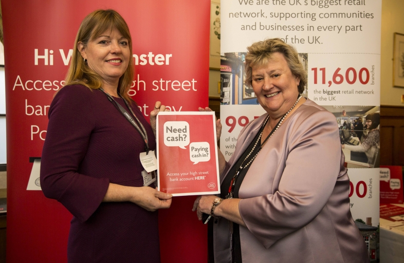 Heather Wheeler MP at the Post Office Event