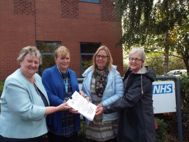 Delivery of the WI petition to the East Staffordshire CCG